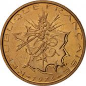France, Mathieu, 10 Francs, 1974, Paris, MS(63), Nickel-brass, KM:940