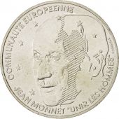 France, Jean Monnet, 100 Francs, 1992, MS(63), Silver, KM:1120, Gadoury:907