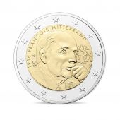 France, Monnaie de Paris, 2 Euro, Franois Mitterrand, 2016, MS(65-70), PROOF