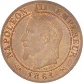 France, Napolon III, Centime, 1861, Bordeaux, AU(50-53), Bronze, KM:795.3