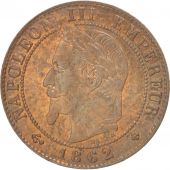 France, Napolon III, Centime, 1862, Strasbourg, AU(55-58), Bronze, KM:795.2