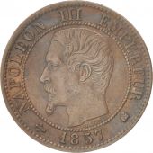 France, Napolon III, Centime, 1857, Bordeaux, AU(50-53), Bronze, KM:775.5