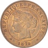 France, Crs, Centime, 1874, Paris, SUP, Bronze, KM:826.1, Gadoury:88