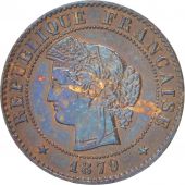 France, Crs, Centime, 1879, Paris, TTB+, Bronze, KM:826.1, Gadoury:88