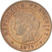France, Crs, Centime, 1879, Paris, MS(60-62), Bronze, KM:826.1, Gadoury:88