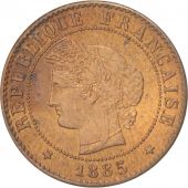 France, Crs, Centime, 1885, Paris, AU(50-53), Bronze, KM:826.1, Gadoury:88