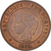 France, Crs, 2 Centimes, 1886, Paris, SUP+, Bronze, KM:827.1, Gadoury:105