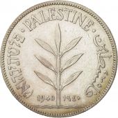 Palestine, 100 Mils, 1940, TTB, Argent, KM:7