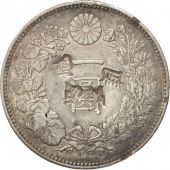 Japon, Mutsuhito, Yen, 1887, TB+, Argent, KM:A25.3