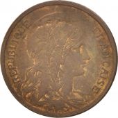 France, Dupuis, 2 Centimes, 1908, Paris, EF(40-45), Bronze, KM:841, Gadoury:107
